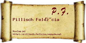 Pillisch Felícia névjegykártya